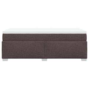 Box spring postel s matrací tmavě hnědá 100 x 200 cm textil - obrázek 8