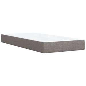 Box spring postel s matrací taupe 100 x 200 cm textil - obrázek 6