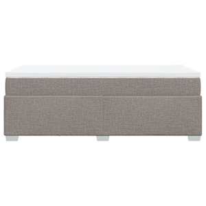 Box spring postel s matrací taupe 100 x 200 cm textil - obrázek 8