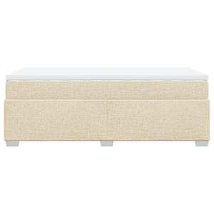 Box spring postel s matrací krémová 100 x 200 cm textil - obrázek 8