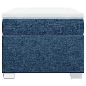 Box spring postel s matrací modrá 100 x 200 cm textil - obrázek 4