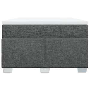 Box spring postel s matrací tmavě šedá 120x190 cm textil - obrázek 7