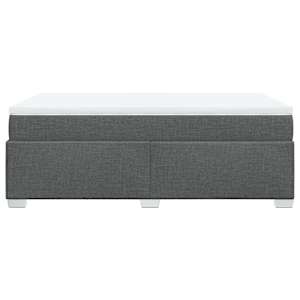 Box spring postel s matrací tmavě šedá 120x190 cm textil - obrázek 8