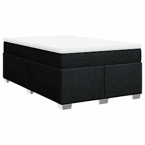Box spring postel s matrací černá 120x190 cm textil - obrázek 2
