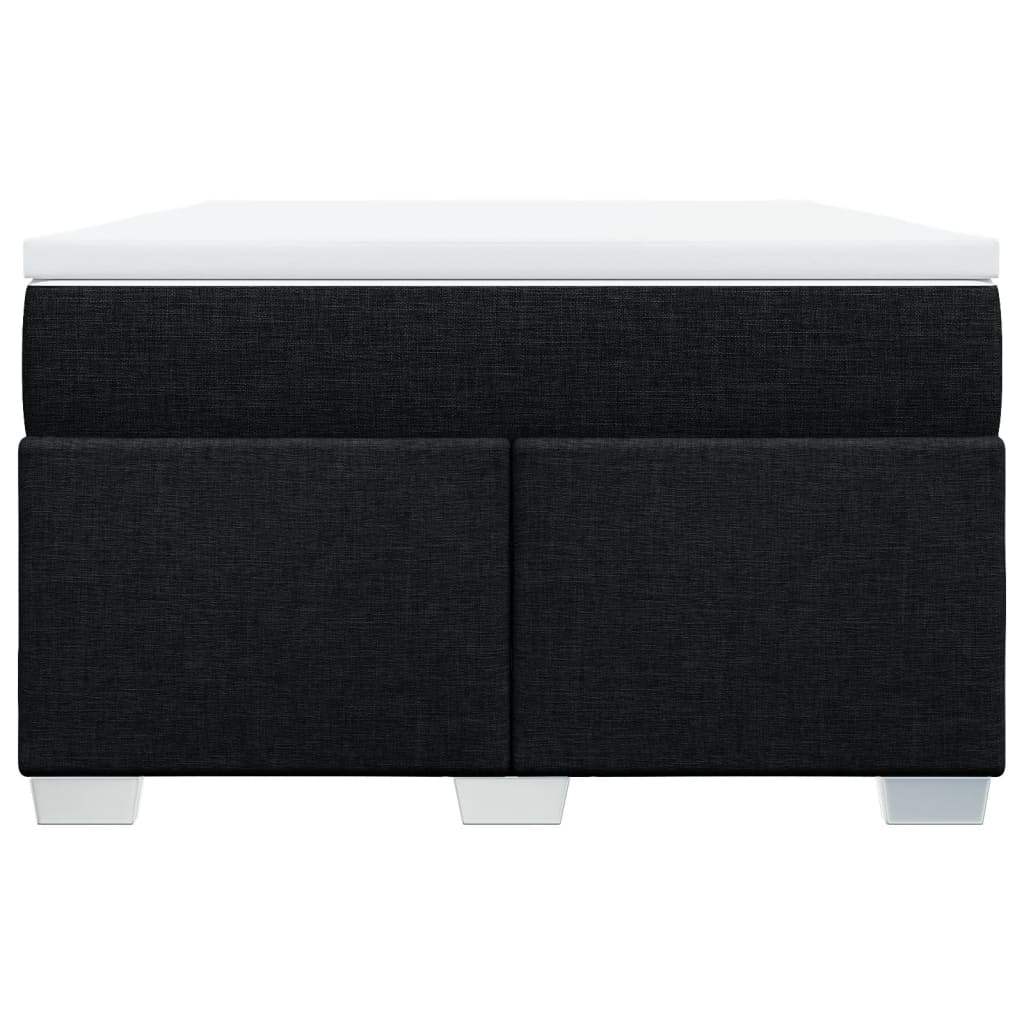 vidaXL Boxspring met matras stof zwart 120x190 cm, foto 4