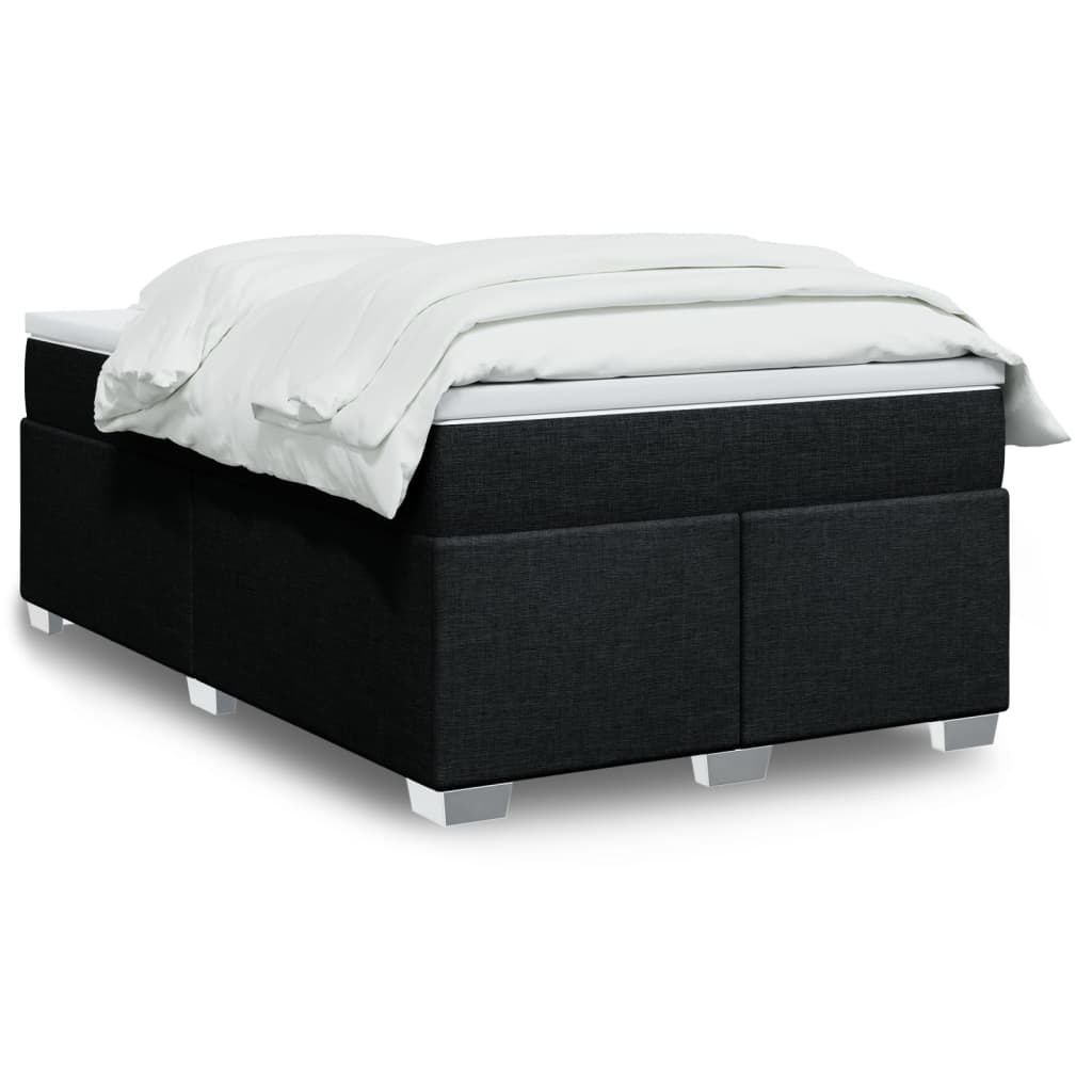 Kontinentalseng med madras og topmadras 120x190 cm - sort stof
