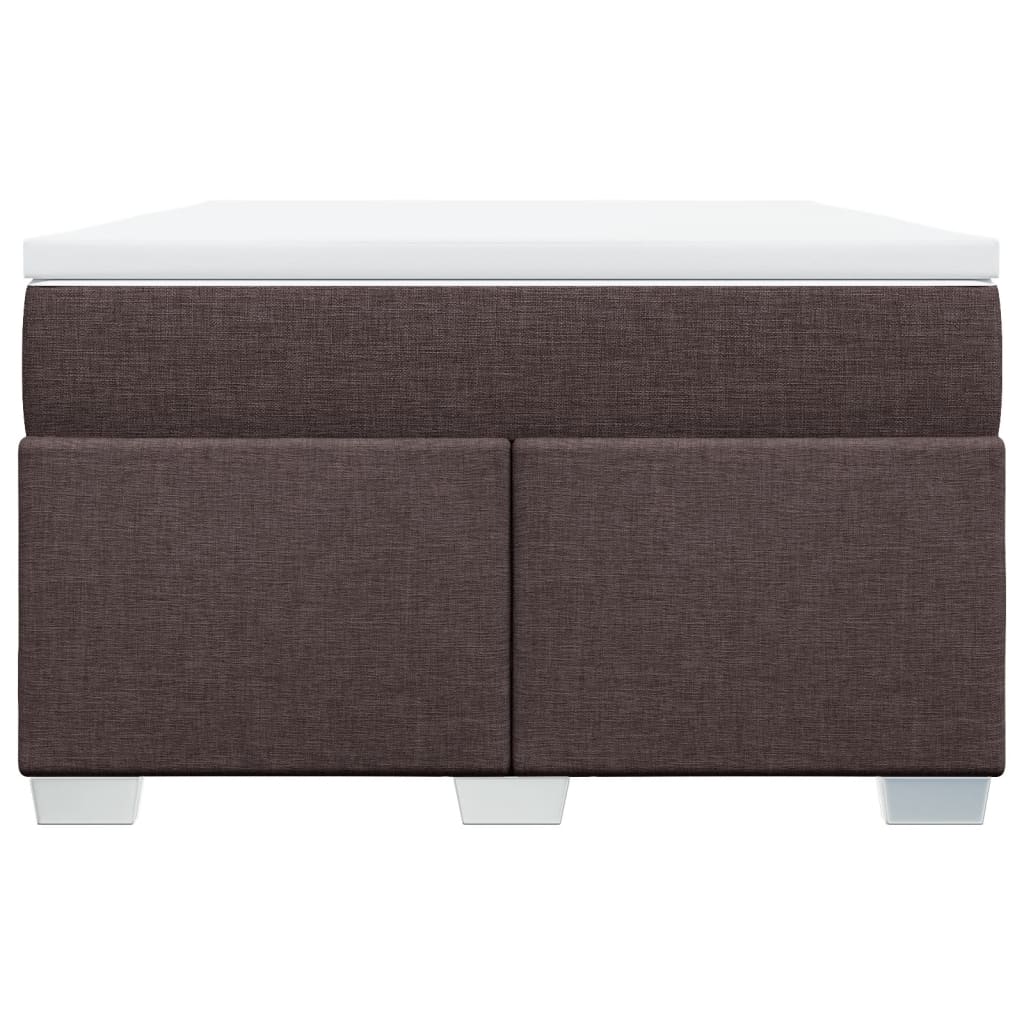 vidaXL Boxspring met matras stof donkerbruin 120x190 cm bruin, foto 4