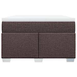 Box spring postel s matrací tmavě hnědá 120x190 cm textil - obrázek 4