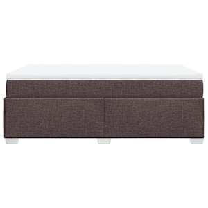 Box spring postel s matrací tmavě hnědá 120x190 cm textil - obrázek 8