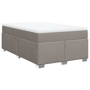 Box spring postel s matrací taupe 120x190 cm textil - obrázek 2