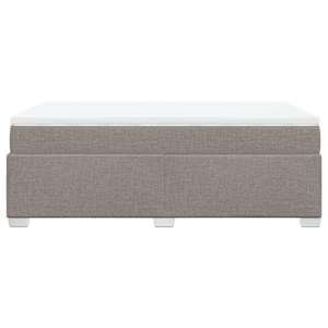 Box spring postel s matrací taupe 120x190 cm textil - obrázek 8