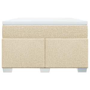 Box spring postel s matrací krémová 120x190 cm textil - obrázek 4