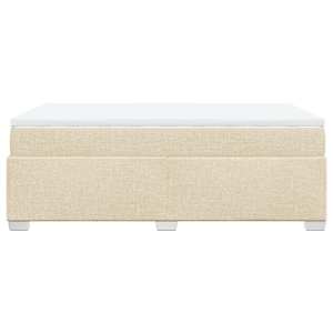 Box spring postel s matrací krémová 120x190 cm textil - obrázek 8