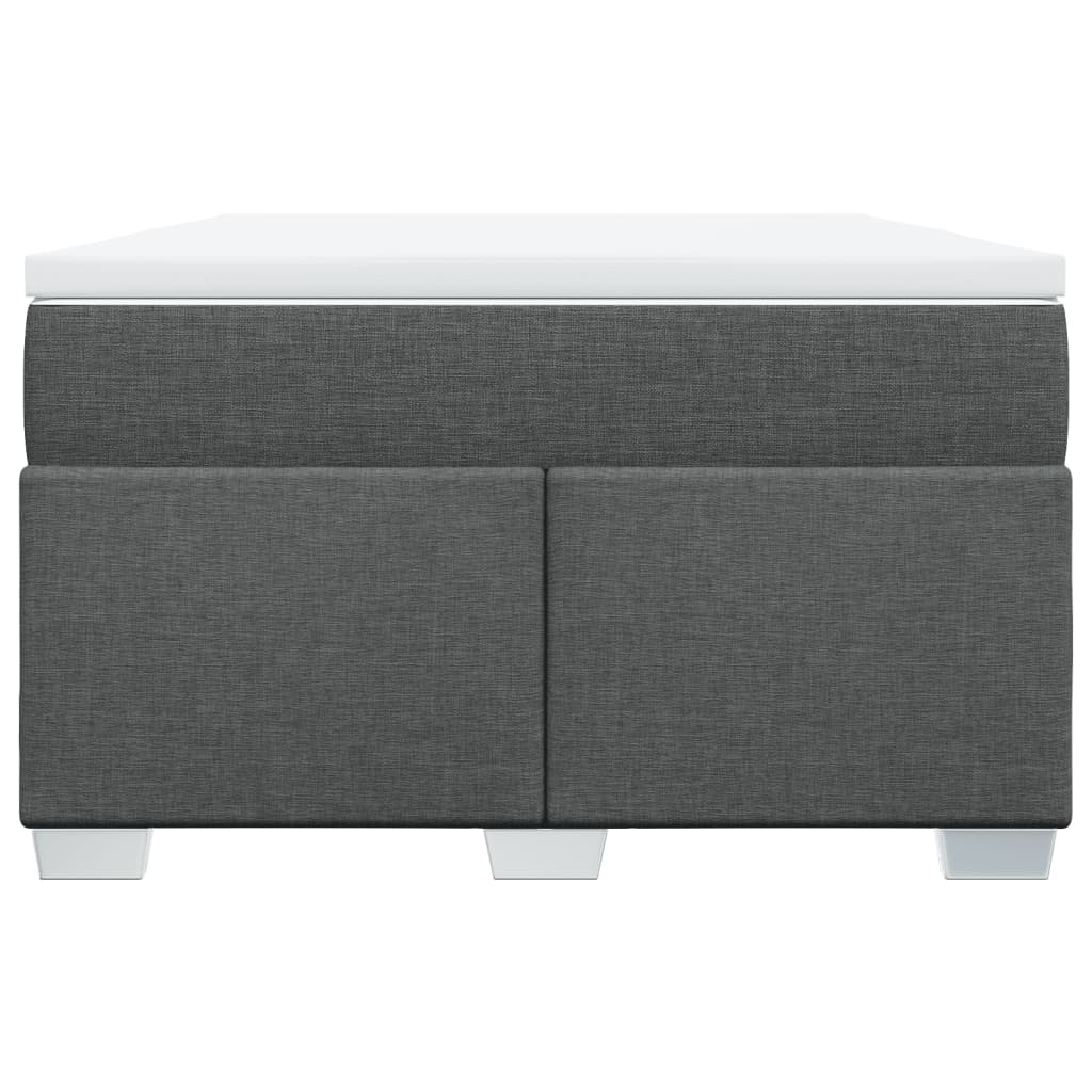 vidaXL Boxspring met matras stof donkergrijs 120x200 cm grijs, foto 4