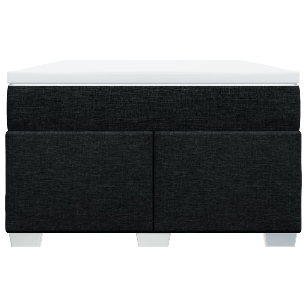 vidaXL Boxspring met matras stof zwart 120x200 cm, foto 4