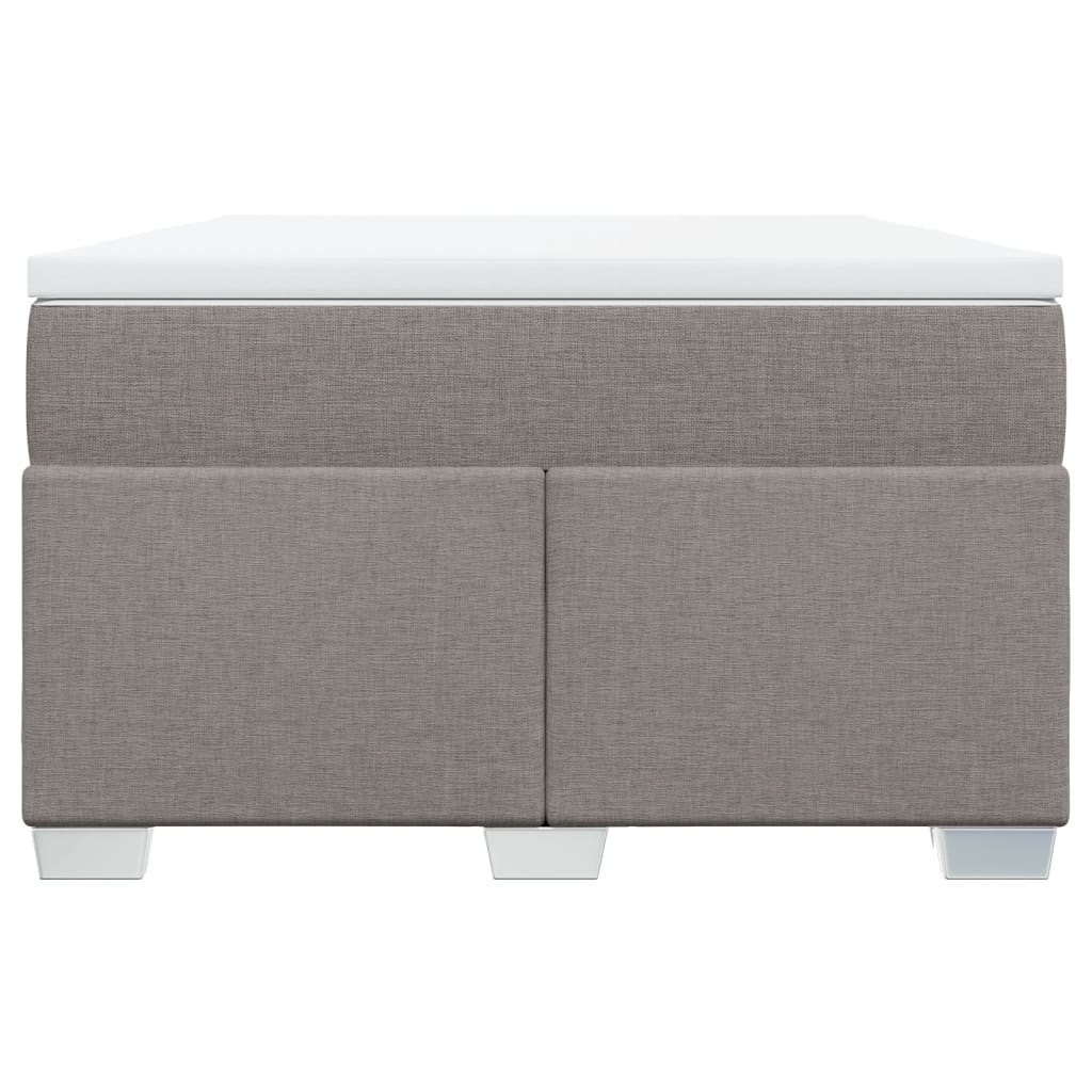 vidaXL Boxspring met matras stof taupe 120x200 cm, foto 4