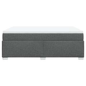 Box spring postel s matrací tmavě šedý 140 x 190 cm textil - obrázek 8