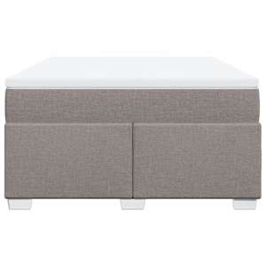 Box spring postel s matrací taupe 140x190 cm textil - obrázek 4