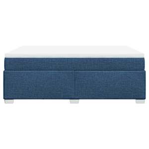 Box spring postel s matrací modrá 140x190 cm textil - obrázek 8