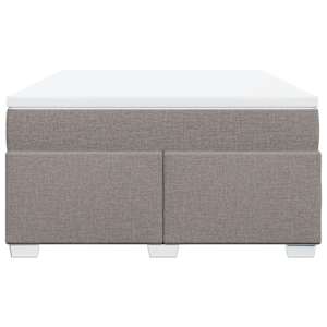 Box spring postel s matrací taupe 160x200 cm textil - obrázek 4