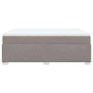Box spring postel s matrací taupe 160x200 cm textil - obrázek 8