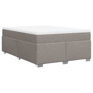 Box spring postel s matrací taupe 160x200 cm textil - obrázek 9