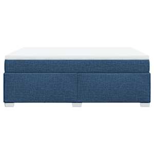 Box spring postel s matrací modrá 160x200 cm textil - obrázek 8