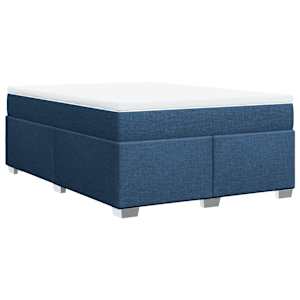 Box spring postel s matrací modrá 160x200 cm textil - obrázek 9