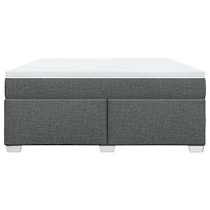Box spring postel s matrací tmavě šedá 180x200 cm textil - obrázek 4