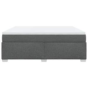 Box spring postel s matrací tmavě šedá 180x200 cm textil - obrázek 8