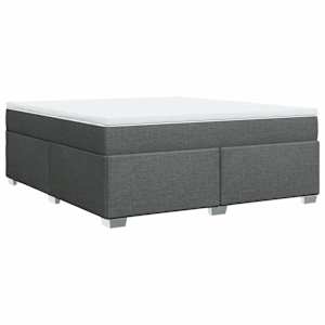 Box spring postel s matrací tmavě šedá 180x200 cm textil - obrázek 9