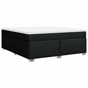 Box spring postel s matrací černá 180x200 cm textil - obrázek 9