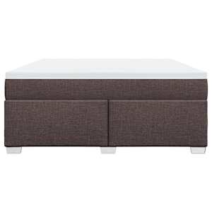 Box spring postel s matrací tmavě hnědá 180x200 cm textil - obrázek 4