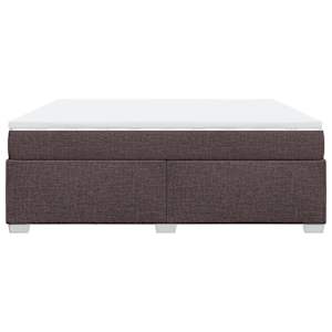 Box spring postel s matrací tmavě hnědá 180x200 cm textil - obrázek 8