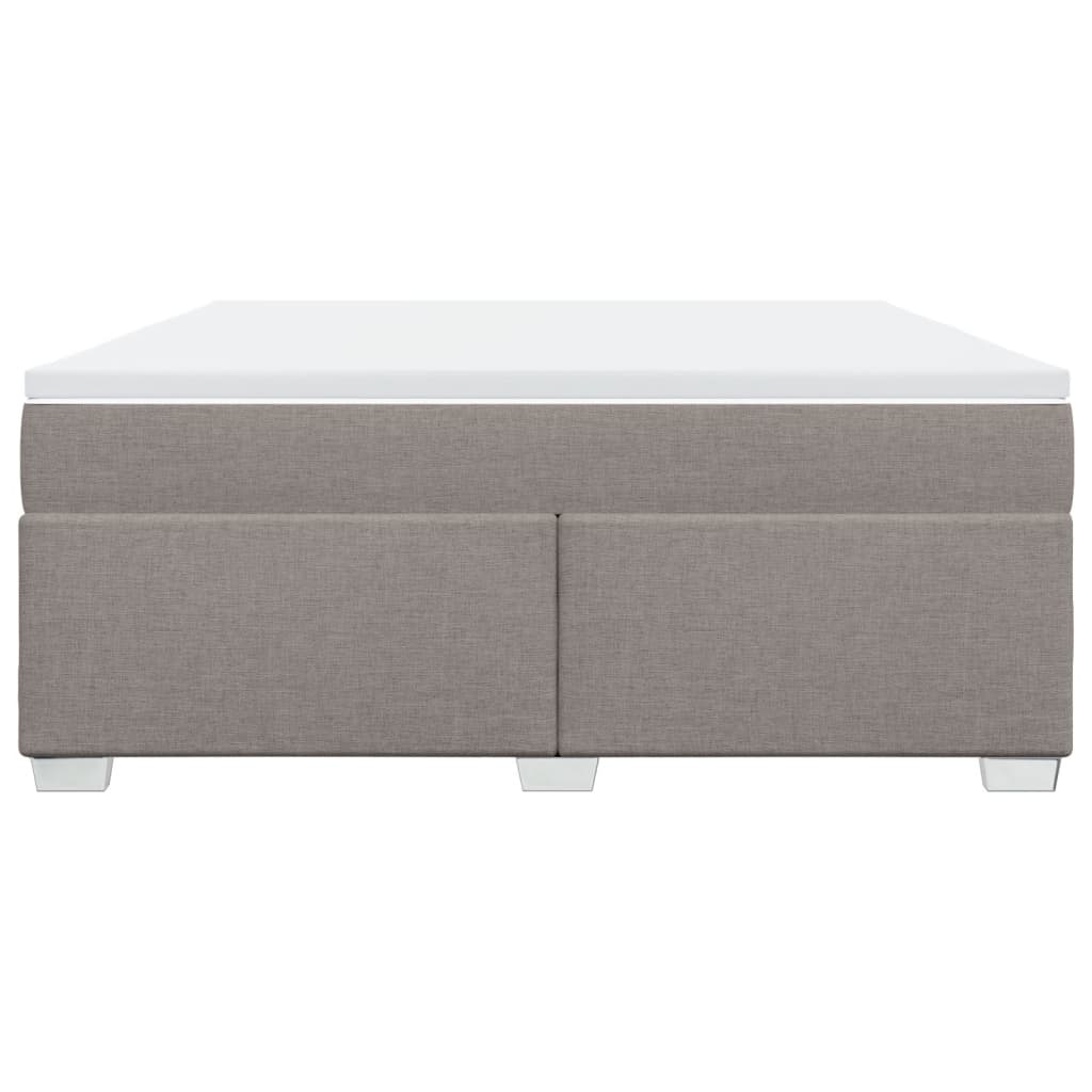 vidaXL Boxspring met matras stof taupe 180x200 cm, foto 4