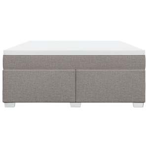 Box spring postel s matrací taupe 180x200 cm textil - obrázek 4