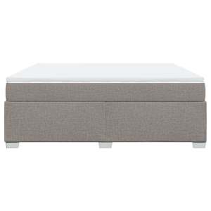 Box spring postel s matrací taupe 180x200 cm textil - obrázek 8