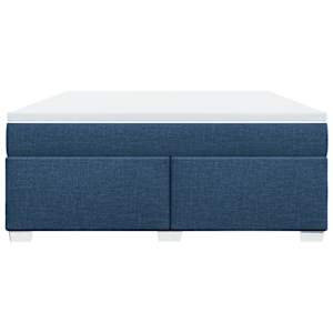 Box spring postel s matrací modrá 180x200 cm textil - obrázek 4