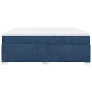 Box spring postel s matrací modrá 180x200 cm textil - obrázek 8