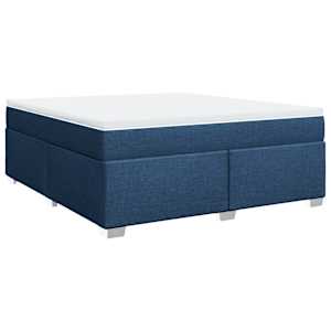 Box spring postel s matrací modrá 180x200 cm textil - obrázek 9