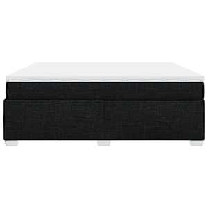Box spring postel s matrací černá 200x200 cm textil - obrázek 8