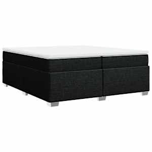 Box spring postel s matrací černá 200x200 cm textil - obrázek 9