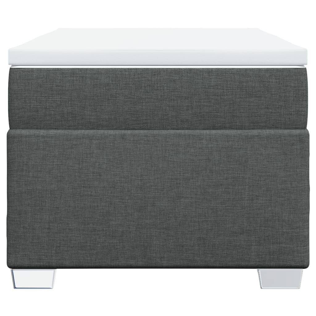 vidaXL Boxspring met matras stof donkergrijs 90x190 cm grijs, foto 4