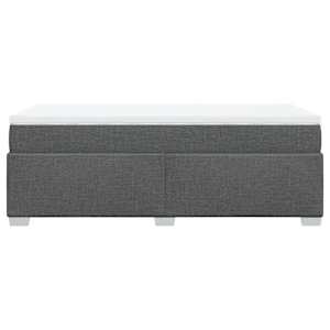Box spring postel s matrací tmavě šedá 90x190 cm textil - obrázek 5
