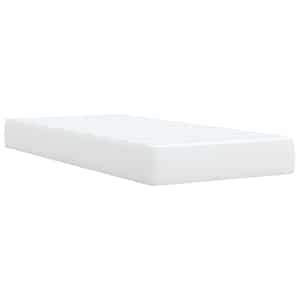 Box spring postel s matrací bílá 80 x 200 cm umělá kůže - obrázek 6