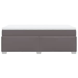 Box spring postel s matrací šedá 80 x 200 cm umělá kůže - obrázek 8
