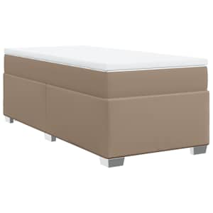 Box spring postel s matrací cappuccino 80 x 200 cm umělá kůže - obrázek 2