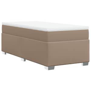 Box spring postel s matrací cappuccino 80 x 200 cm umělá kůže - obrázek 9