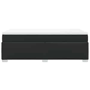 Box spring postel s matrací černá 90x190 cm umělá kůže - obrázek 8