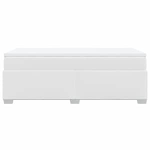 Box spring postel s matrací bílá 90x190 cm umělá kůže - obrázek 8